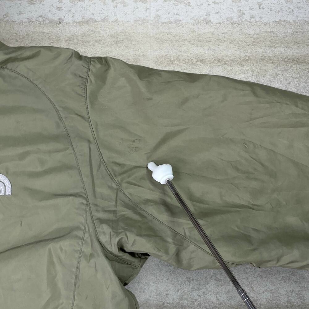 Vintage Y2K The North Face Puffer Jacket Mens L Green Grey Insulated Polyester - Picture 11 of 13